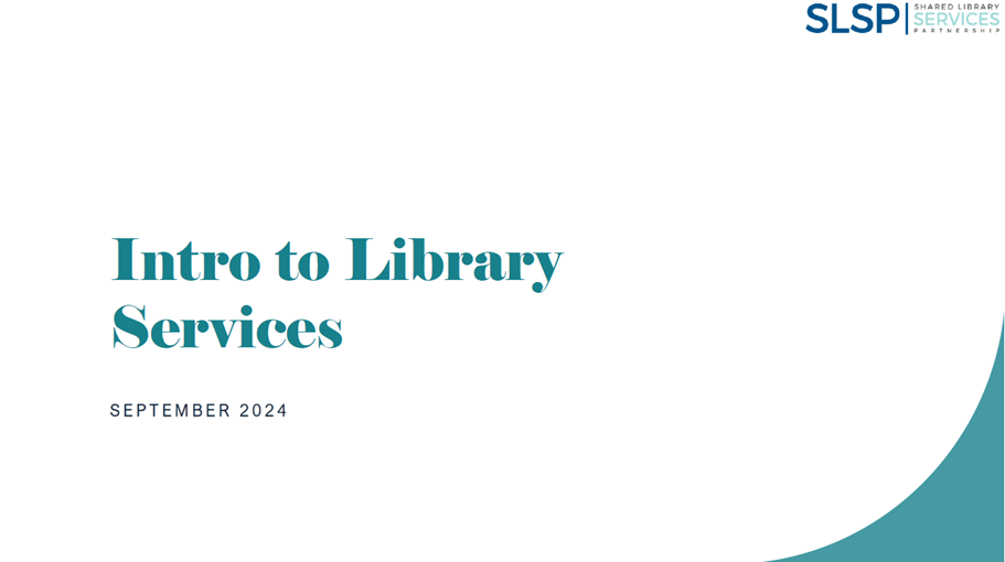 Intro to SLSP Slides